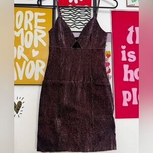 H&M Sparkly Plum Mini Dress – XS – New with Tags – Conscious Choice